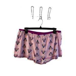 Disney sleep shorts xxl 2x Pooh rn#76292 pink blue